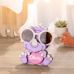 Gepersonaliseerde Leuke Dinosaurus Zonnebrilhouder Zonnebrilstandaard met Naam Bureaudecoratie Cadeau voor Kinderen