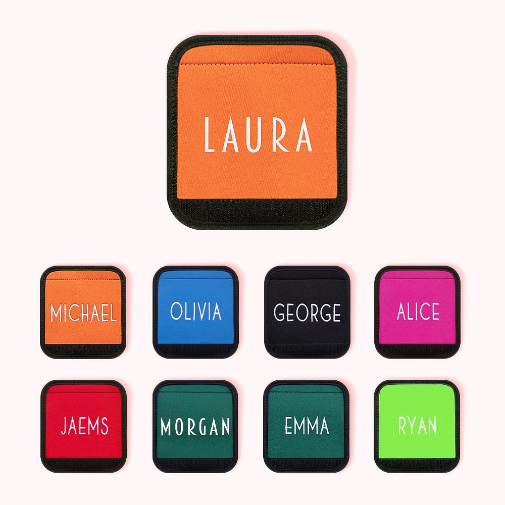 Personalised Luggage Handle Wrap Tag with Name, Peosonalized Bag
