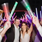 Personalized 10pcs Multicolored Light Up LED Foam Glow with Text Wedding Party Concert Clubs Nightlife Favors