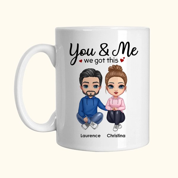 You And Me Ceramic Mug Valentine's Day Gift