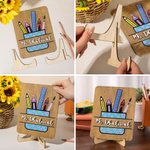 Personalised Teacher Desktop Sign Stationery 3D Teacher Name with Stand Handmade for Teacher Appreciation Gift