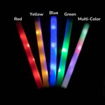 Personalized 10pcs Multicolored Light Up LED Foam Glow with Text Wedding Party Concert Clubs Nightlife Favors