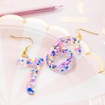 Personalisierte Paar Geburtstag Zahlen Konfetti Dots Acryl Ohrringe Schmuck Geburtstag Erklärung Dangles Geburtstag Jahrestag Party Geschenk für sie