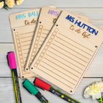 Personalisierte Acryl To Do Liste tägliche Checkliste trockenen Radiergummi löschbare Tafel mit Marker Stift Wertschätzung Geschenk für Lehrer Geschen