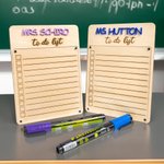 Personalisierte Acryl To Do Liste tägliche Checkliste trockenen Radiergummi löschbare Tafel mit Marker Stift Wertschätzung Geschenk für Lehrer Geschen