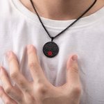 Personalized Engraved Emergency Medical ID Family Tree Stainless Steel Necklace for Women Men Grandparents Jewelry