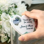 Personalised 10 Pieces Heart Shape Magnetic Bottle Opener for Wedding Party Guests Souvenirs Anniversary Gift