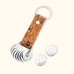 Personalized Traveler Passport Keychain with Engraved Country Ring for Visited Countries Travel Keepsake Gift for Travel Lovers