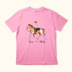T-Shirt Image Fille Aime Cheval Sweatshirt Cadeau pour Amateurs de Cheval pour Amis
