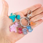 Personalized Dinosaur Keychain Engraved with Names Perfect Gift for Dad and Mom's Special Occasions