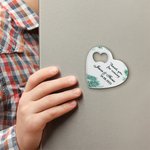 Personalised 10 Pieces Heart Shape Magnetic Bottle Opener for Wedding Party Guests Souvenirs Anniversary Gift