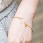 Pulsera personalizada de caballo con inicial Charm Joyería para ecuestre Amante de los caballos Regalo de cumpleaños