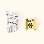 Personalized Stethoscope ID Tag Ring with Name Graduation Gift for Nurse Doctor