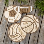 Personalisierte Basketball-Fußball-Volleyball-Fußball-Trainer-Plakette Sport-Team 3D Holz geschichtet Plaque mit Namen Nachricht Trainer Geschenk Team