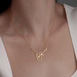 Collier Breloque Personnalisable avec Nom Pendentif Guitare Électrique Rock Musique Cadeau pour Guitariste Musicien