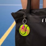 Lot de 2 Porte-Clés pour Sac de Tennis Personnalisé avec Nom Cadeau pour Amateur de Tennis Membre d'Une Équipe de Tennis