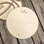 Personalisierte Basketball-Fußball-Volleyball-Fußball-Trainer-Plakette Sport-Team 3D Holz geschichtet Plaque mit Namen Nachricht Trainer Geschenk Team
