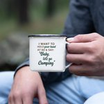 Gepersonaliseerde I Want to Hold Your Hand at 80 and Say Baby Let's Go Camping Email Mok Camping Lover Couple Gift