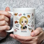 Personalized I Am Growing Everyday Positive Affirmation White Ceramic Mug Inspirational Gift for Office and Home