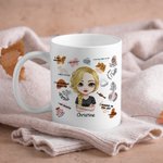 Personalized I Am Growing Everyday Positive Affirmation White Ceramic Mug Inspirational Gift for Office and Home