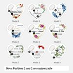 Personalised 10 Pieces Heart Shape Magnetic Bottle Opener for Wedding Party Guests Souvenirs Anniversary Gift