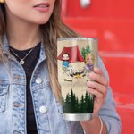 Gepersonaliseerde Apparently We're Trouble Together Who Knew Camping Couple 30oz Tumbler Gift voor Camping Couple