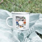 Gepersonaliseerde I Want to Hold Your Hand at 80 and Say Baby Let's Go Camping Email Mok Camping Lover Couple Gift
