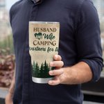 Gepersonaliseerde man en vrouw Camping Partners voor het leven Forest Adventure 30oz Tumbler Anniversary Gift
