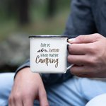 Gepersonaliseerde Life is Better When You're Camping Emaille Mok voor kampeerliefhebber Outdoor Hiking Gifts