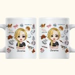 Personalized I Am Growing Everyday Positive Affirmation White Ceramic Mug Inspirational Gift for Office and Home