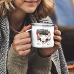 Gepersonaliseerde Life is Better When You're Camping Emaille Mok voor kampeerliefhebber Outdoor Hiking Gifts