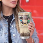 Personalizzato coppia viaggio Campfire Party vacanza tempo libero 30 oz Tumbler regalo per coppia migliore amico