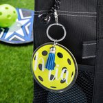 Personalised Multicolor Pickleball Acrylic Keychain Bag Tag Pickleball Gifts for Pickleball Fans Friends or Family