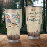 Personnalisé Montagne Camping Couple Voyage Aventure Life Is Better 30oz Tumbler 30oz Camping Gifts