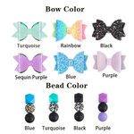 Personalized Highland Cattle Cow with Bow Rear View Mirror Wood Car Charm with Engraved Name Tag Birthday Gift for Cow Lover