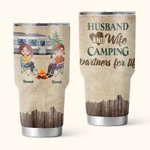 Personalised Camping Partners For Life Travel With Loved One 30oz Tumbler Couple Gift Birthday Gift