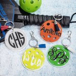 Personalised Multicolor Pickleball Acrylic Keychain Bag Tag Pickleball Gifts for Pickleball Fans Friends or Family