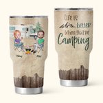 Personnalisé Montagne Camping Couple Voyage Aventure Life Is Better 30oz Tumbler 30oz Camping Gifts