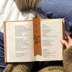 Personalised Birth Flower Leather Name Bookmark for Book Lover Reader Writer Students Friends Birthday Graduation Thank You Gift