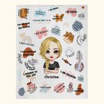 Personalisierte tägliche Erinnerungen Ich wachse jeden Tag alles wird OK Decke Ermutigung Zitate Haut freundlich