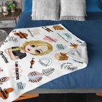 Personalisierte tägliche Erinnerungen Ich wachse jeden Tag alles wird OK Decke Ermutigung Zitate Haut freundlich