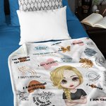 Personalisierte tägliche Erinnerungen Ich wachse jeden Tag alles wird OK Decke Ermutigung Zitate Haut freundlich