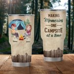 Personalized Couple Camping Memories Jungle Adventure Campfire Carnival 30oz Tumbler Camping Enthusiast Gift