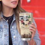 Personalizzato We're Trouble Together Coppia di campeggio Scenario naturale 30 oz Tumbler Regalo per gli appassionati di campeggio