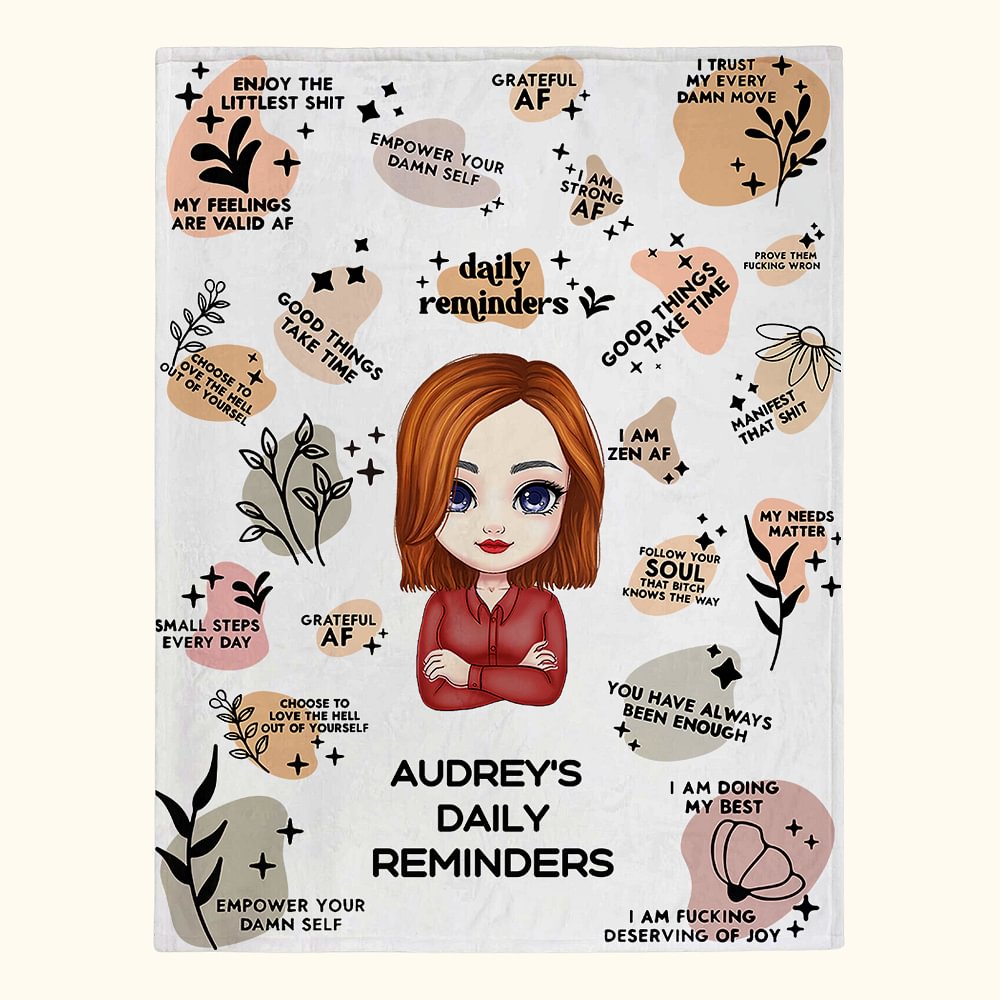 Affirmations quotidiennes personnalisées Vous avez toujours été assez Petits pas chaque jour Couverture auto-encouragement Super doux