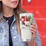 Henkilökohtainen Pariskunta Yhdessä Leirintäalue On Viihtyisä Loma 30oz Tumbler Camping Innostunut Lahja