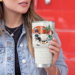 Conversazione divertente personalizzata con coppia in vacanza in campeggio Tumbler da 30 once Regalo per appassionati di campeggio