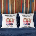 Personalized Annoying Each Other Since 2019 Throw Pillow Cover Couple Gift Home Decoration