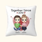 Personalisierte zusammen seit 2019 werfen Kissen Abdeckung Valentinstag Jahrestag Geburtstag Geschenk Schlafzimmer Home Decor