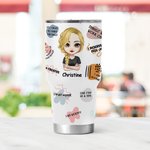 Affirmation Personnalisée Je grandis chaque jour J'ai confiance en moi Tumbler 30oz pour toi-même Anniversaire Cadeau d'encouragement